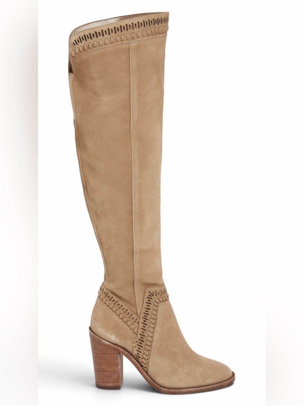 Vince Camuto – Madolee Over-the-Knee Boots – Taupe Suede – Sz. 8.5